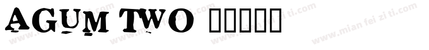 Agum two字体转换